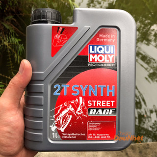 Nhớt pha xăng cao cấp xe 2 thì liqui moly motorbike 2t synth street race - 1505 - jaso fd made in germany