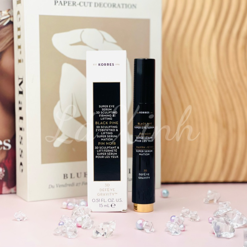 Serum mắt Korres 3D Black Pine Super 15ml