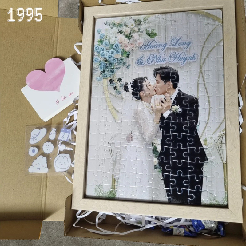 Bộ Quà Tặng Tranh Ghép Jigsaw Puzzle Size A4 120 mảnh ghép