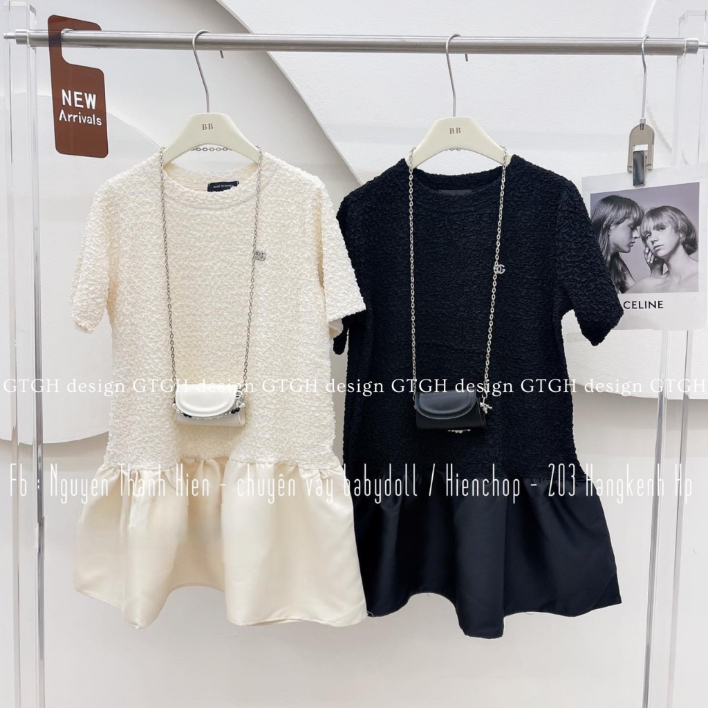 Váy Suông Xốp Phối Chân Tacta