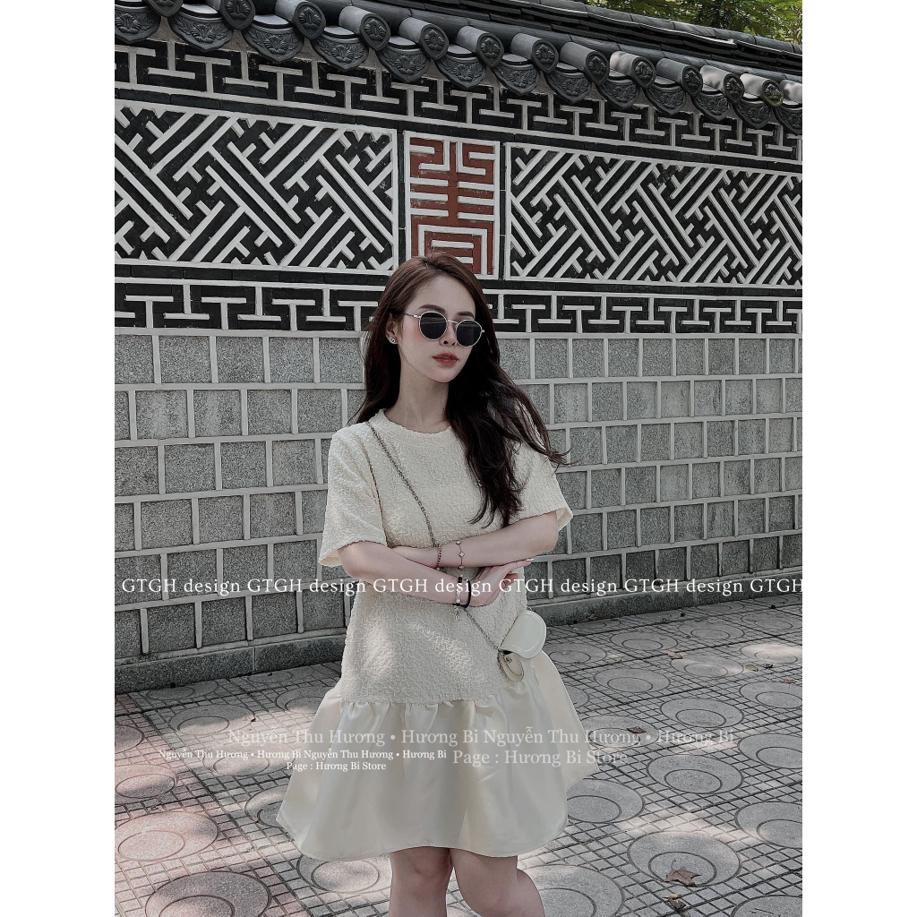 Váy Suông Xốp Phối Chân Tacta