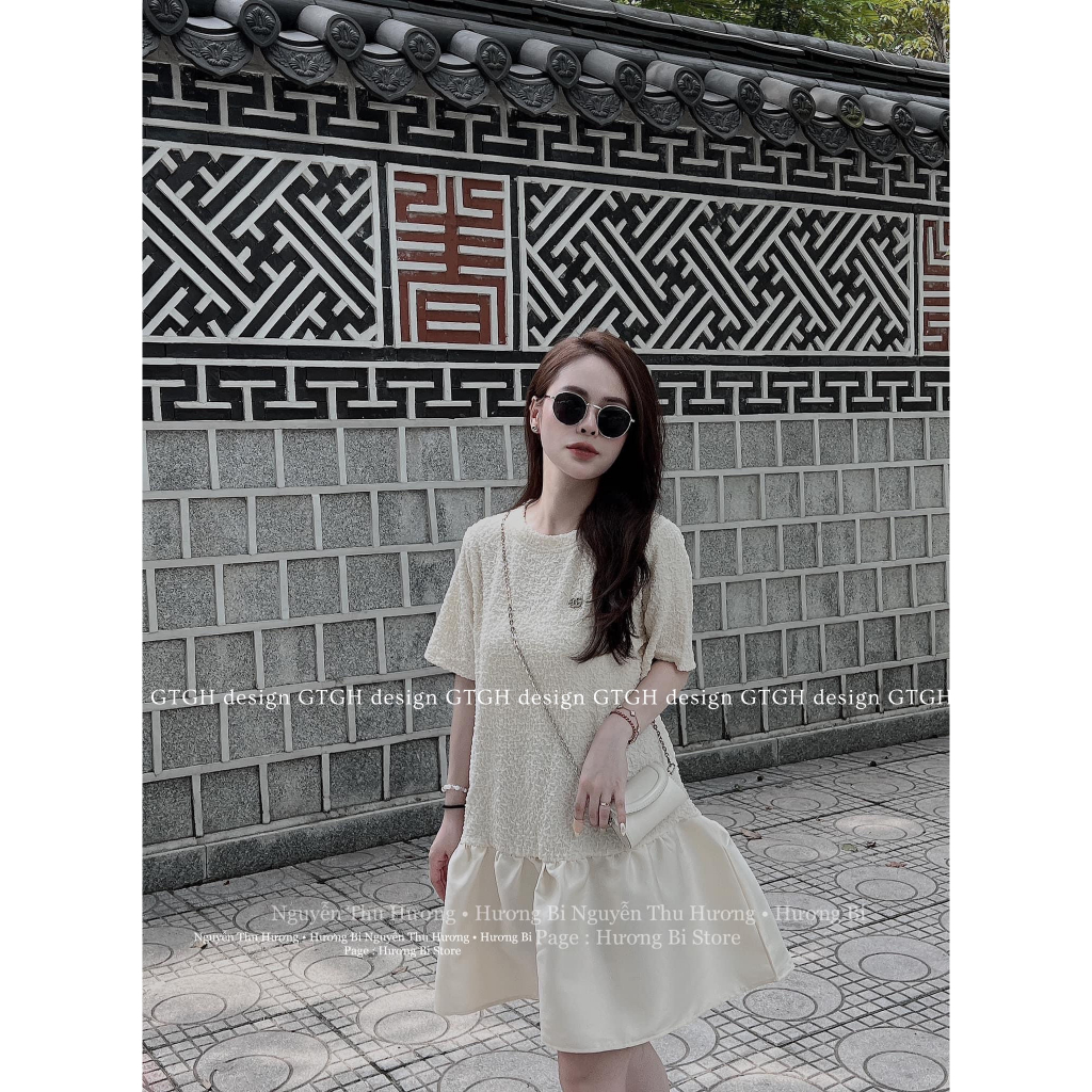 Váy Suông Xốp Phối Chân Tacta