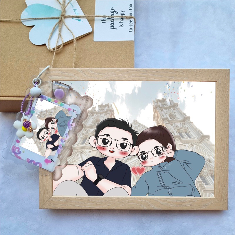 Quà Tặng Tranh Chân Dung Chibi Vẽ Theo Yêu Cầu