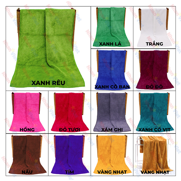 KHĂN LAU MẶT SPA | Khăn làm nail, làm móng tay, microfiber mềm mịn thấm nước không có bụi khăn | BigBuy360 - bigbuy360.vn