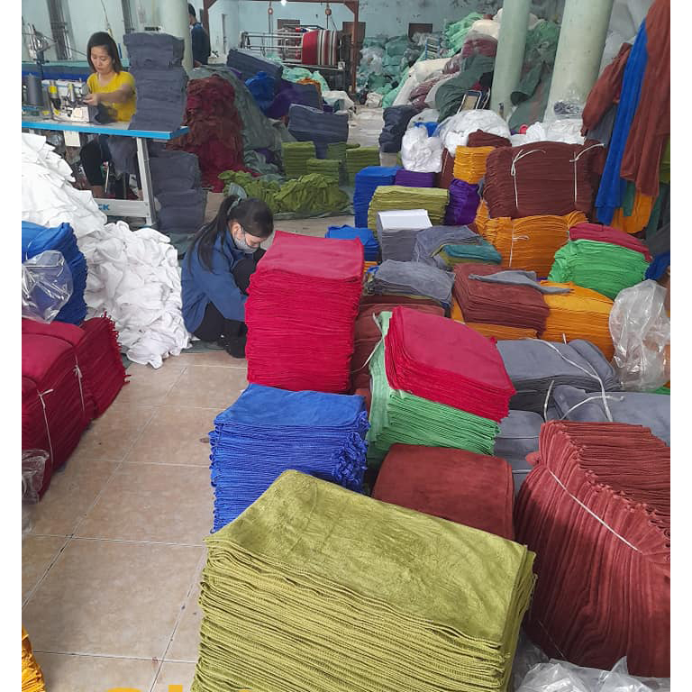 KHĂN LAU ĐA NĂNG VUÔNG làm nail, làm móng, vệ sinh lau bàn bếp, lau kính, lau ô tô microber không sổ lông, thấm hút nước