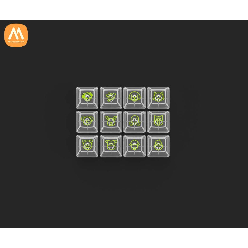 Bộ nút bàn phím AKKO Keycap set – Clear