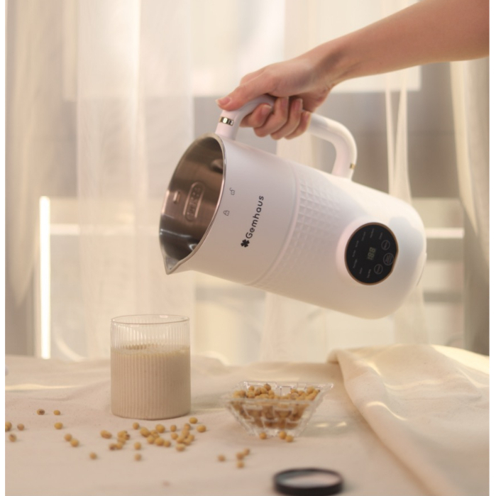 Máy xay nấu sữa hạt đa năng Gemhaus GH110 màu TRẮNG kết hợp xay sinh tố, nấu cháo, súp