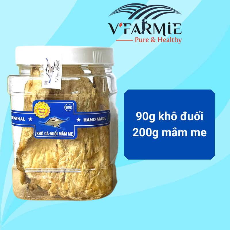 Khô cá đuối mắm me loại 1 mềm, thịt cá dày, thơm ngon