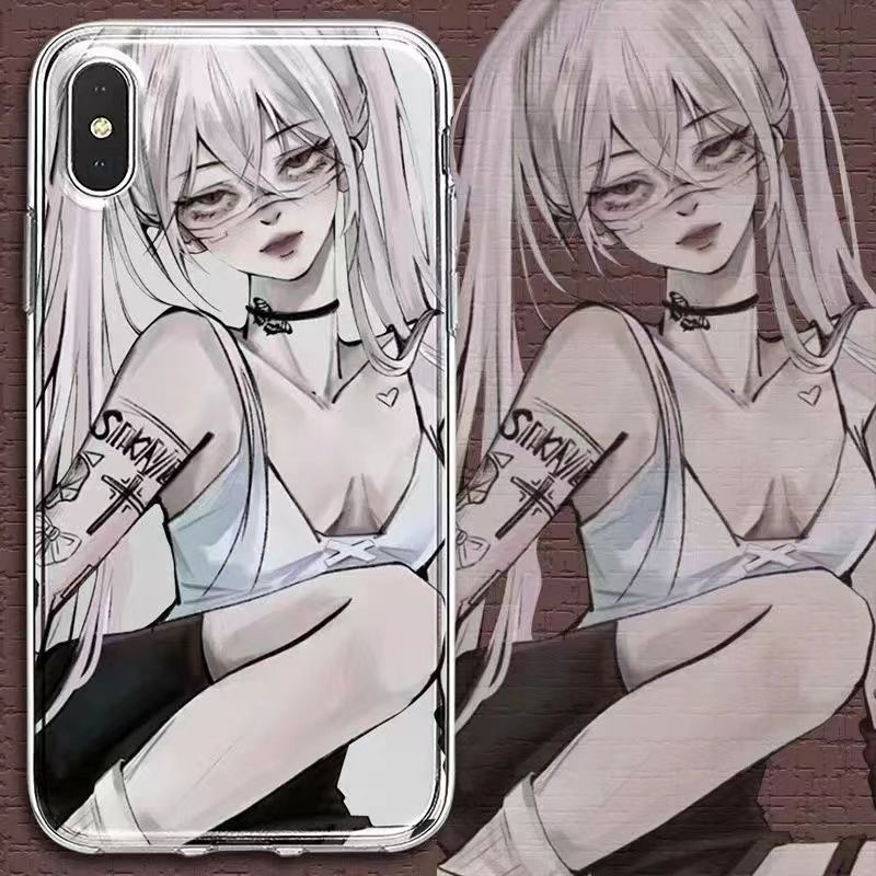 Ốp dẻo điện thoại cho iphone phong cách Anime, Gothic, Punk, Y2k FOOTMADE