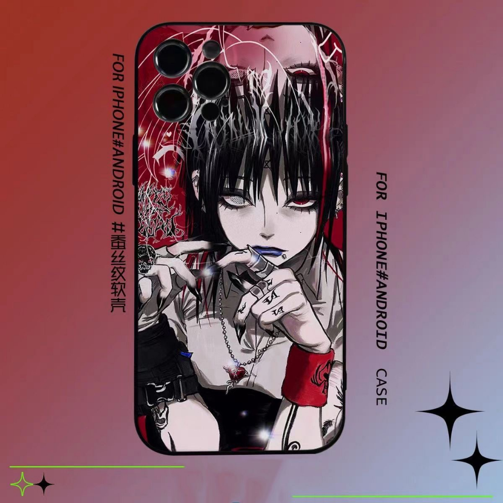 Ốp dẻo điện thoại cho iphone phong cách Anime, Gothic, Punk, Y2k FOOTMADE