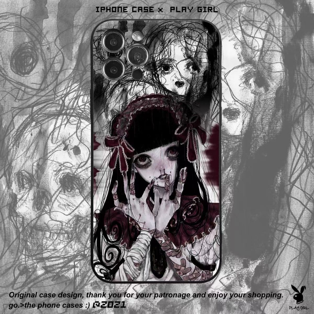 Ốp dẻo điện thoại cho iphone phong cách Anime, Gothic, Punk, Y2k FOOTMADE