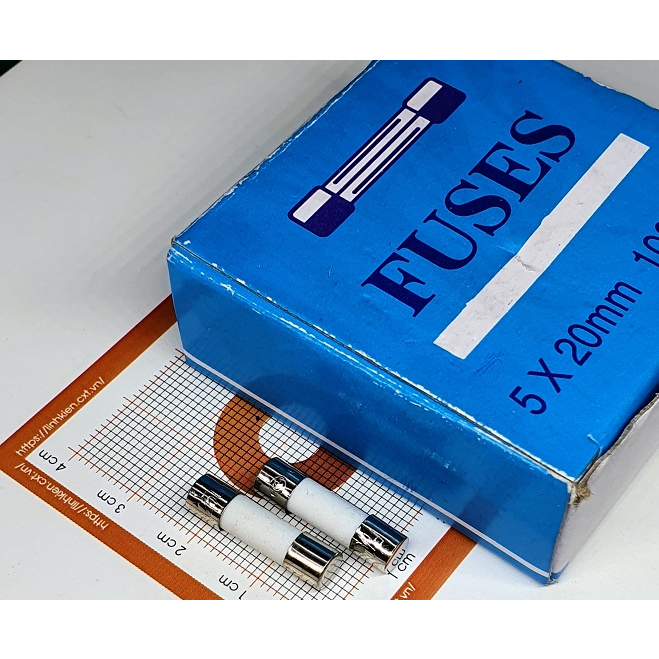 Cầu chì sứ 10A 250v 5x20mm