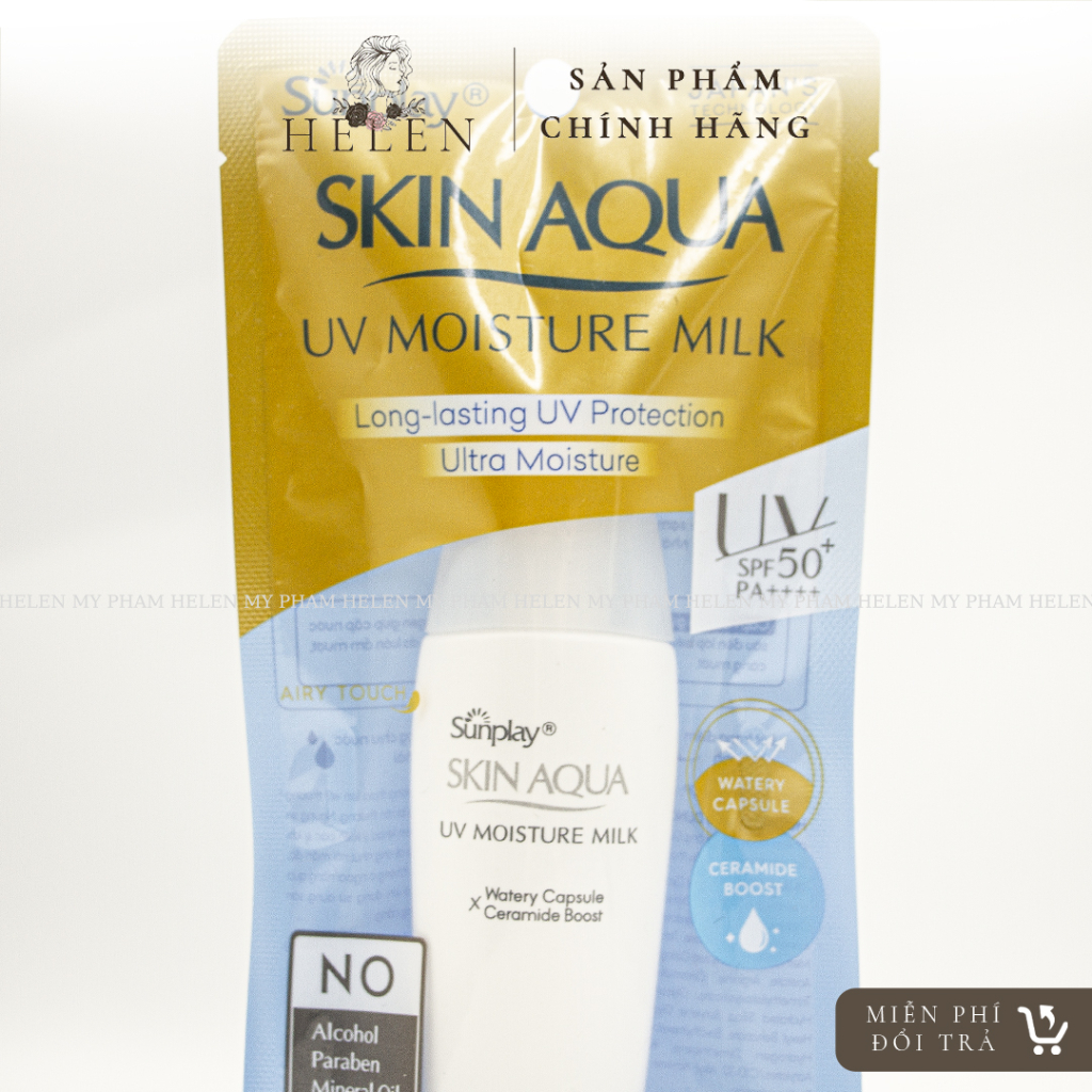Kem Chống Nắng Dưỡng Da Ẩm Mịn Sunplay Skin Aqua UV Moisture Milk SPF50+, PA++++ 30g