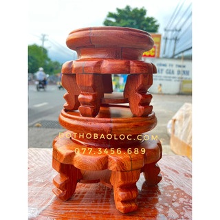 Đôn gỗ hương đế gỗ tròn kê tượng và đồ thờ cúng 2 cỡ