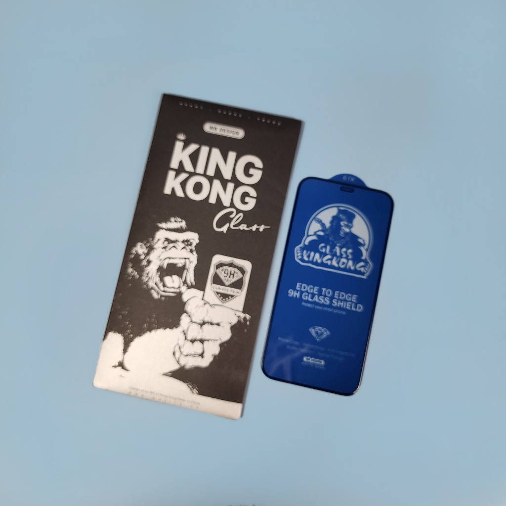 {Giá hủy diệt} Kính Cường Lực KingKong Full Màn 038 039 Chính Hãng Mẫu Mới Nhất Chống Vỡ Viền cho iPhone WEKOME