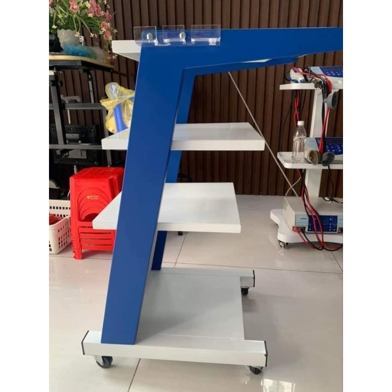 Xe đẩy máy y tế, máy monitor, máy tai mũi họng