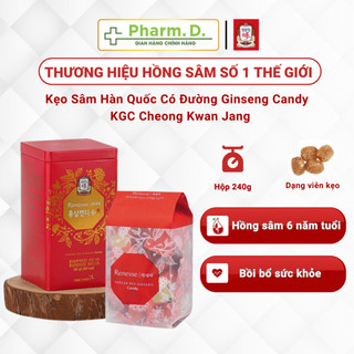 Kẹo sâm hàn quốc có đường hỗ trợ sức khỏe kgc cheong kwan jang - ginseng candy 240g