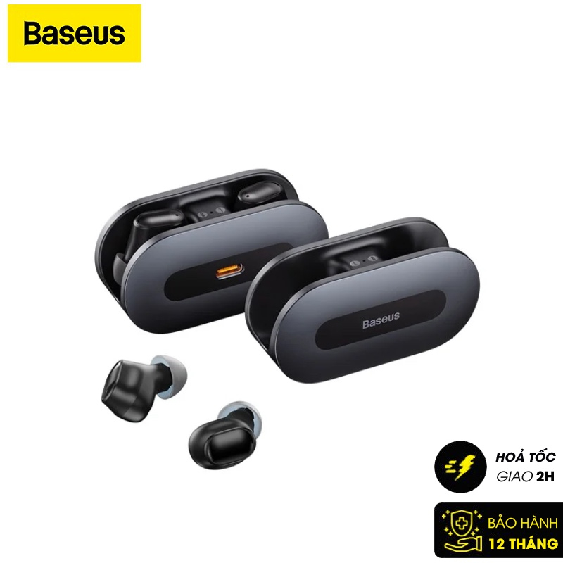 Tai nghe Bluetooth Baseus Bowie EZ10 True Wireless Mini in ear Thể Thao ( V5.3, 25H, AAC/SBC, App, No-delay &amp; HD Hifi Ga