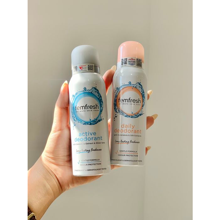 Xịt Thơm Mát Vùng Kín Cao Cấp Femfresh Deodorant Spray 125ml