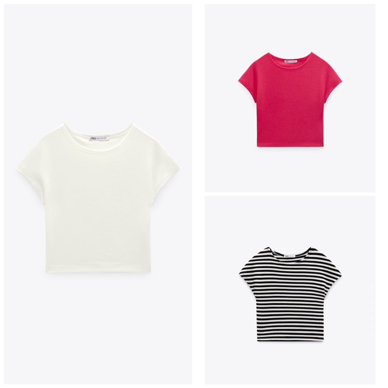 Áo thun croptop Zara Authentic