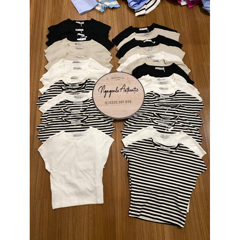 Áo thun croptop Zara Authentic