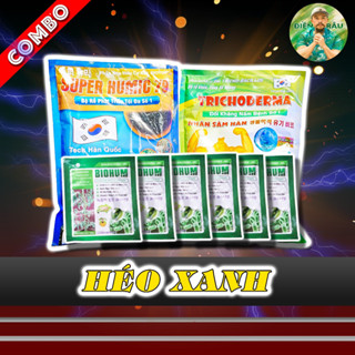 Bộ Ba Héo Xanh Bá Đạo ( 1kg humic 79 + 1kg tricho Hàn Quốc + 5 gói Biohum Hàn Quốc