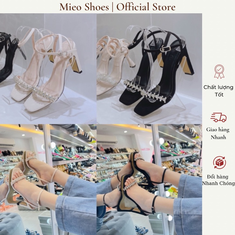 Gót Vuông Sandal Gài Dây (G1127,G1128)