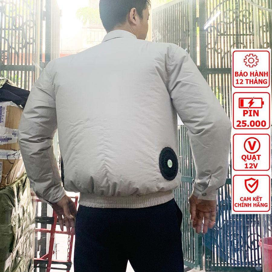 Áo Điều Hoà Nhật Bản Chính Hãng DAIZO, Pin 30.000mAh Chạy 10-17 h, Phiếu BH 1 Năm Tặng 2 Túi Đá Khô