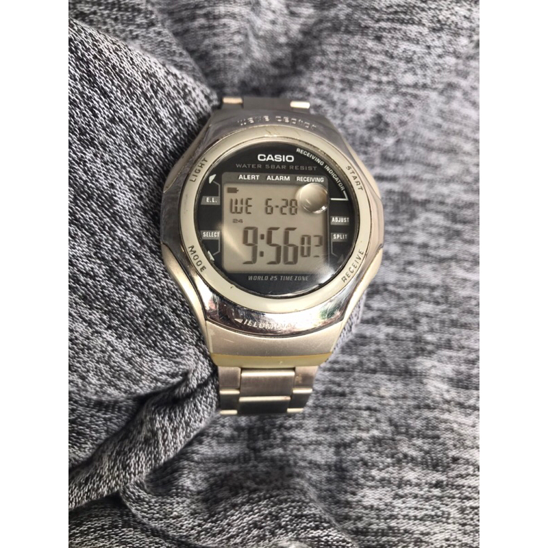 Đồng hồ điện tử nam casio dây thép size 42mm