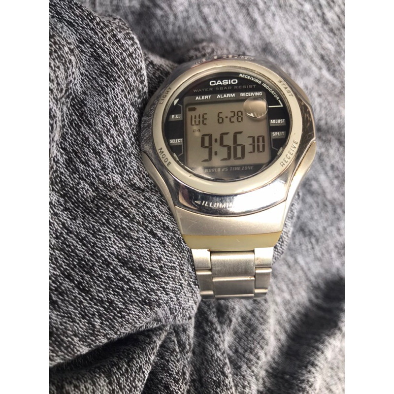 Đồng hồ điện tử nam casio dây thép size 42mm
