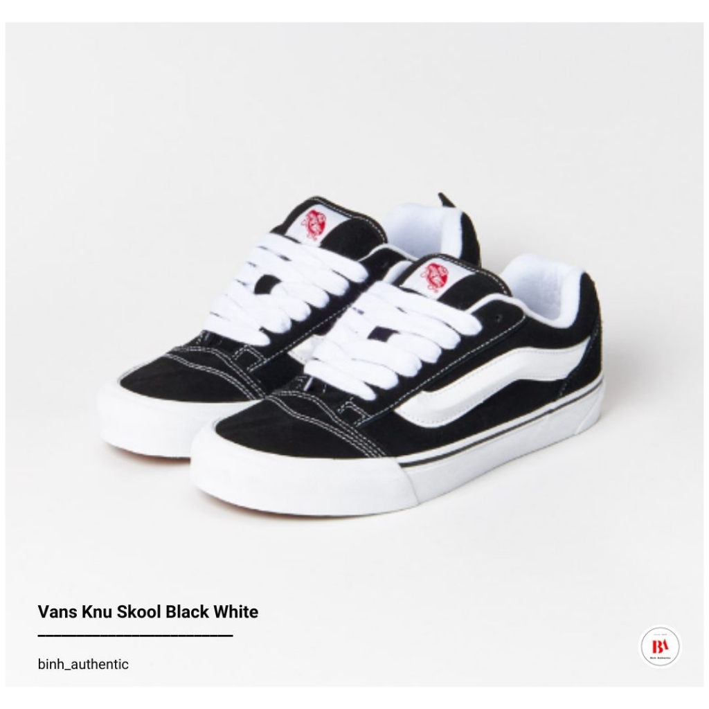 Chính Hãng Giày Nam Nữ Vans Knu Đen Trắng