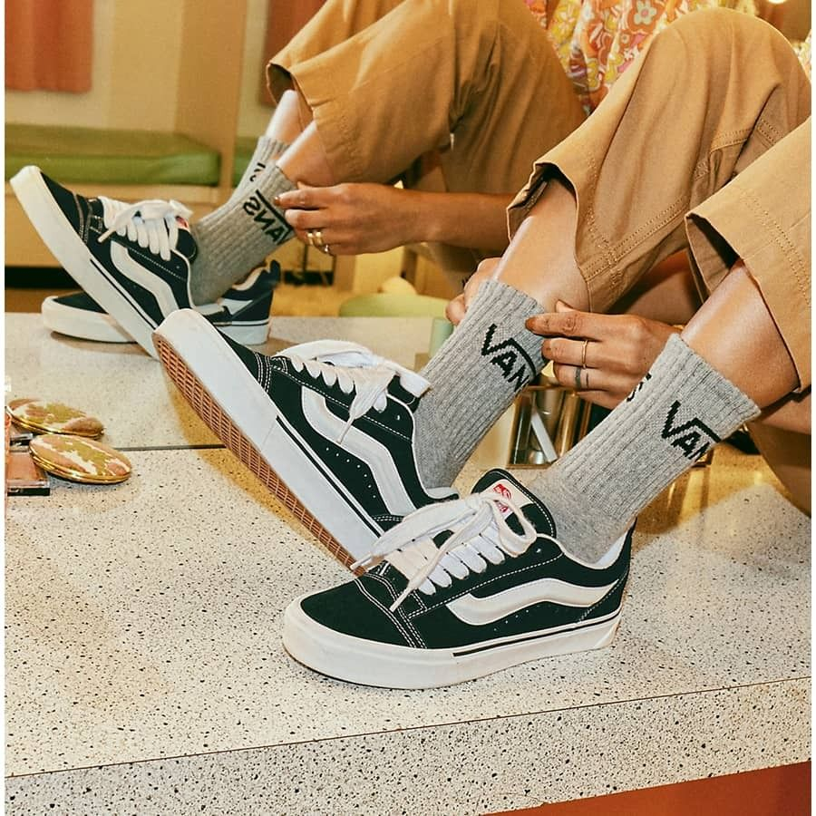 Chính Hãng Giày Nam Nữ Vans Knu Đen Trắng