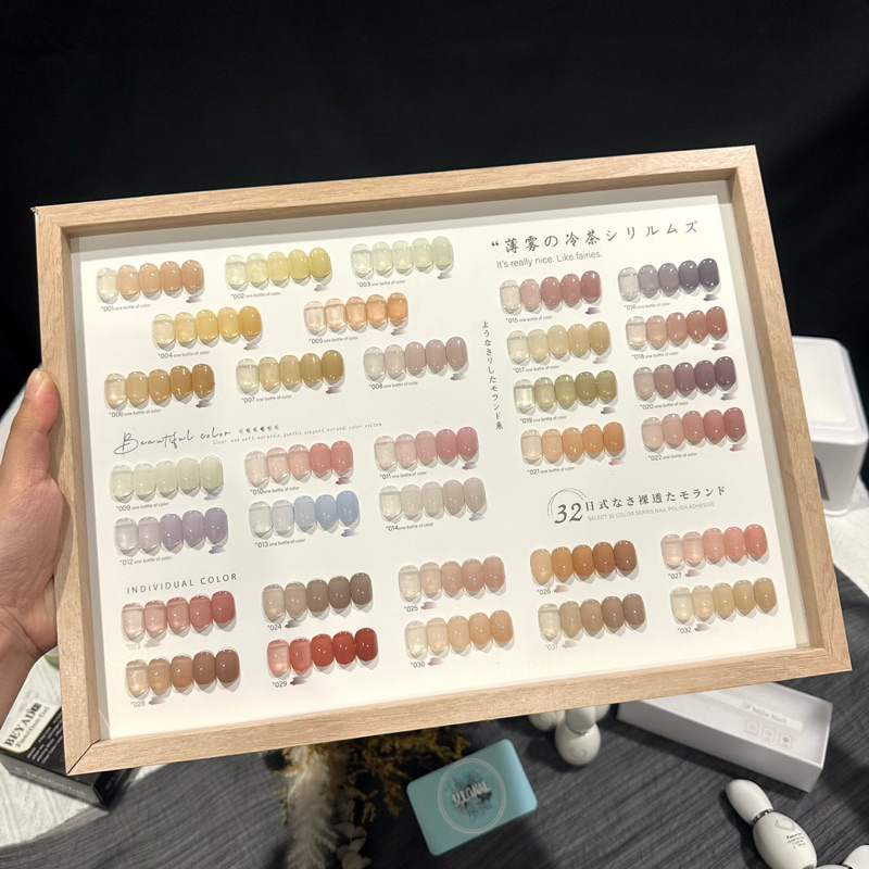 Set thạch 32 màu, tông màu hàn quốc nhẹ nhàng
