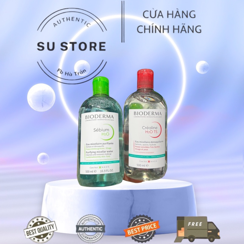 Nước tẩy trang Bio.derma 500ml date xa mẫu mới 2026 bao check