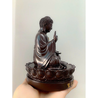Tượng phật a di đà ngồi đài sen 15 cm