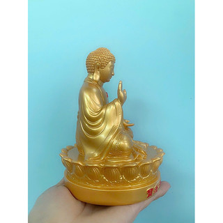 Tượng phật a di đà ngồi đài sen 15 cm