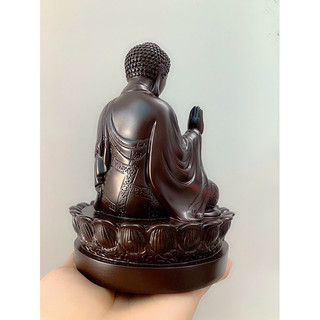 Tượng phật a di đà ngồi đài sen 15 cm