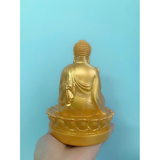 Tượng phật a di đà ngồi đài sen 15 cm
