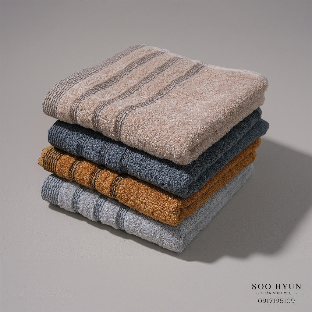 Khăn mặt, Khăn tắm gội đầu SONGWOL Hàn Quốc SH Volume 40x78cm cỡ vừa, thấm hút tốt