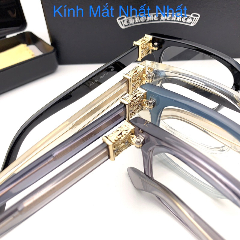 Gọng kính Chrome Hearts thời trang cốt kim loại tặng kèm hộp xc002