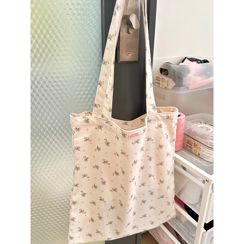 Túi Tote Hoa Nhí - Túi Xách Vải Đeo Vai Hoa Nhí Dễ Thương