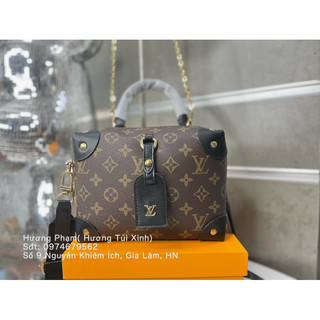 TÚI LL EO VI DÁNG CỐP DA MỀM DẬP LOGO FULLBOX