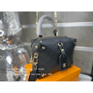 TÚI LL EO VI DÁNG CỐP DA MỀM DẬP LOGO FULLBOX