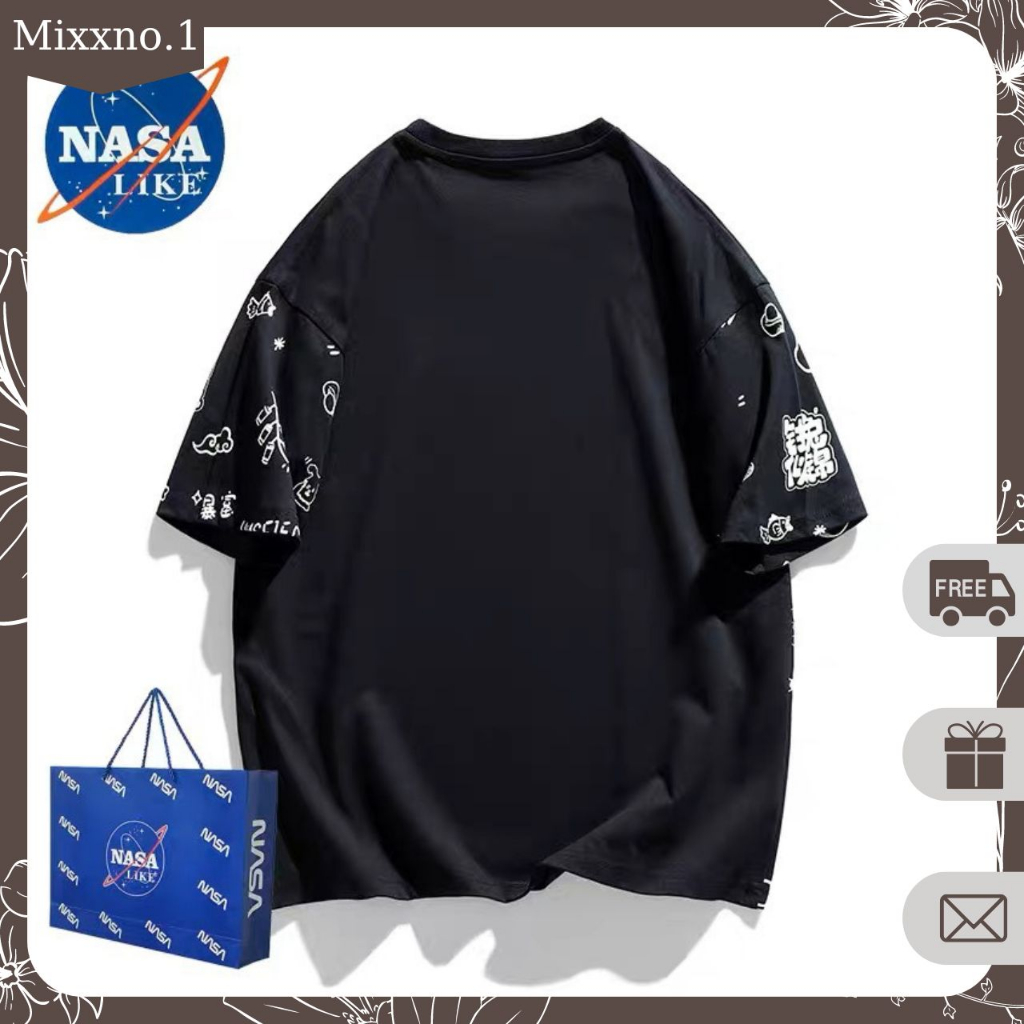 Áo Thun Tay Lỡ Form Rộng Họa Tiết Hình Gấu Nhỏ Phong Cách Thể Thao Thời Trang Mixxno.1 TOP NAM 274