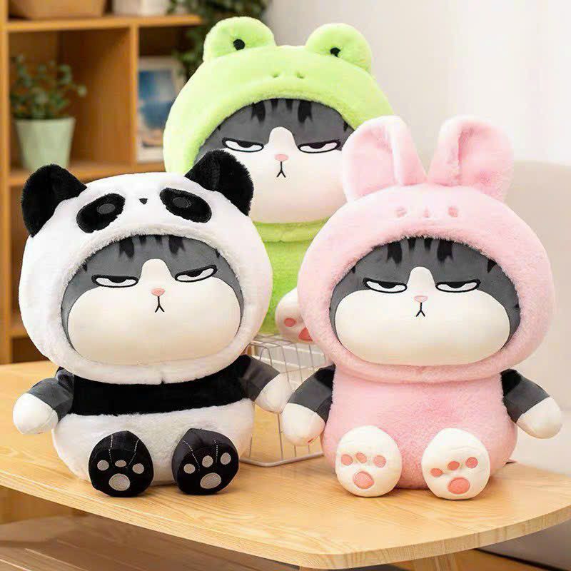 Gấu bông mèo mặt giận