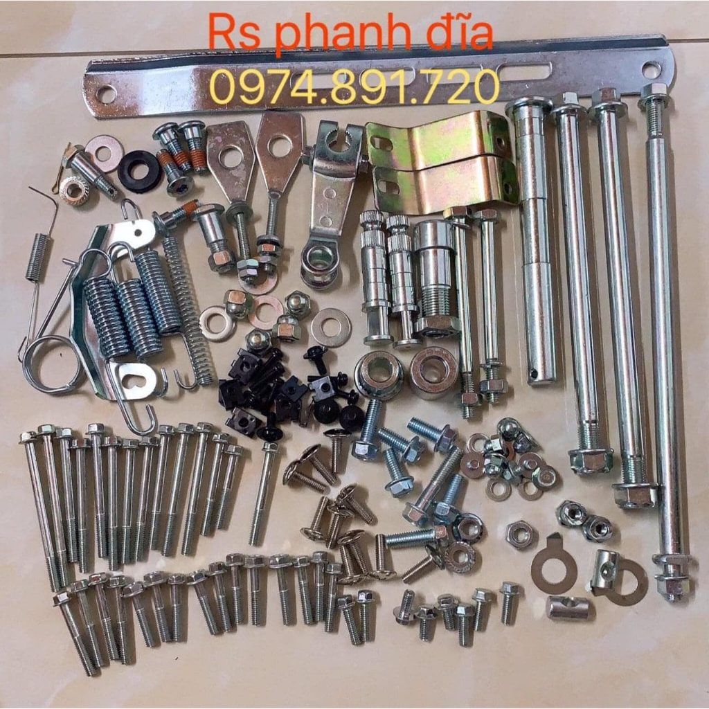 Full Bộ ốc xe Wave 100 + Wave RS 95% TIÊU CHUẨN HONDA