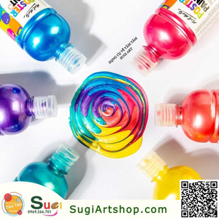 [ Sugi Art Shop ] Màu Poster Paint Mont Marte 500ml ( Metallic Poster , Fluoro Poster )