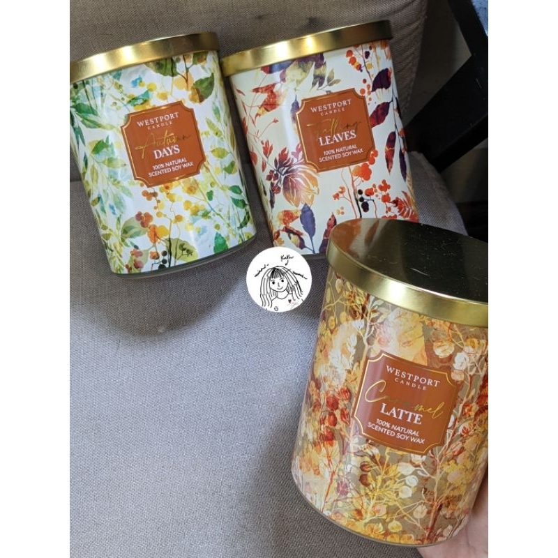 🍂 Autumn Candles - Nến thơm Westport USA - 16oz 2 bấc