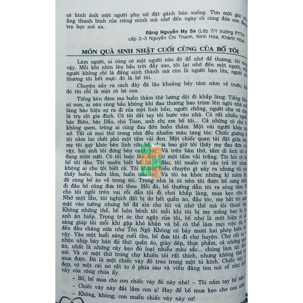 Sách - Những bài văn hay bồi dưỡng học sinh giỏi lớp 8