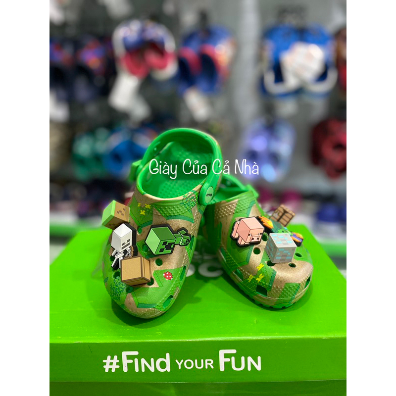 Dép sục Minecraft trẻ em